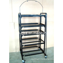 5-Tier Adjustable Merchandise Shelf Display Rack